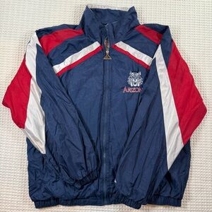 Vintage Arizona Wildcats Windbreaker Jacket Men’s XL Blue/White/Red
